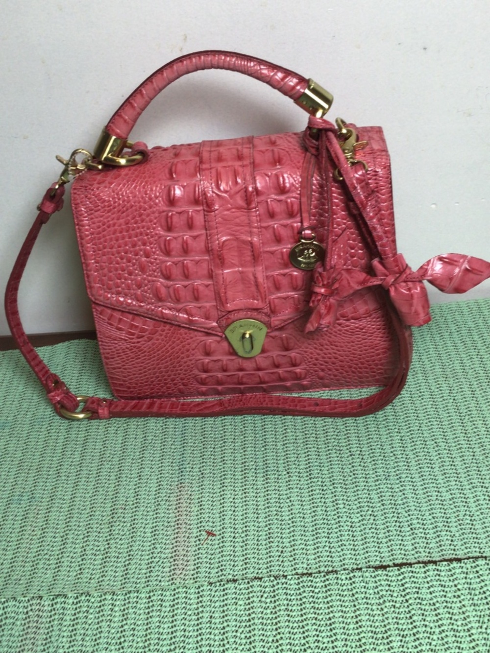 Brahmain Cor embossed with rosette tassels with GOLDTONE accent - Picture 2 of 12